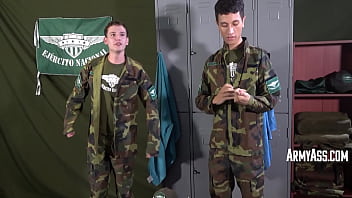 Twink Soldiers Turn The Locker Room Into A Fuckfest