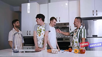 Hot Men In Aprons Have A Horny Foursome In The Kitchen – Manuel Skye, Edward Terrant, Ryan Jacobs, Only Matt