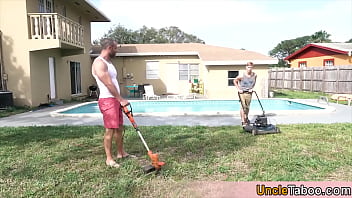 His Stud Neighbour Teaching Him About Gardening But Todays Lesson Is A Bit Special